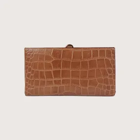 QUINN CLUTCH FRAMED WALLET (CROCO)