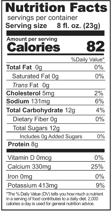 Rainy Day Foods - Regular Milk (Non-Fat) 55 lb. Bag