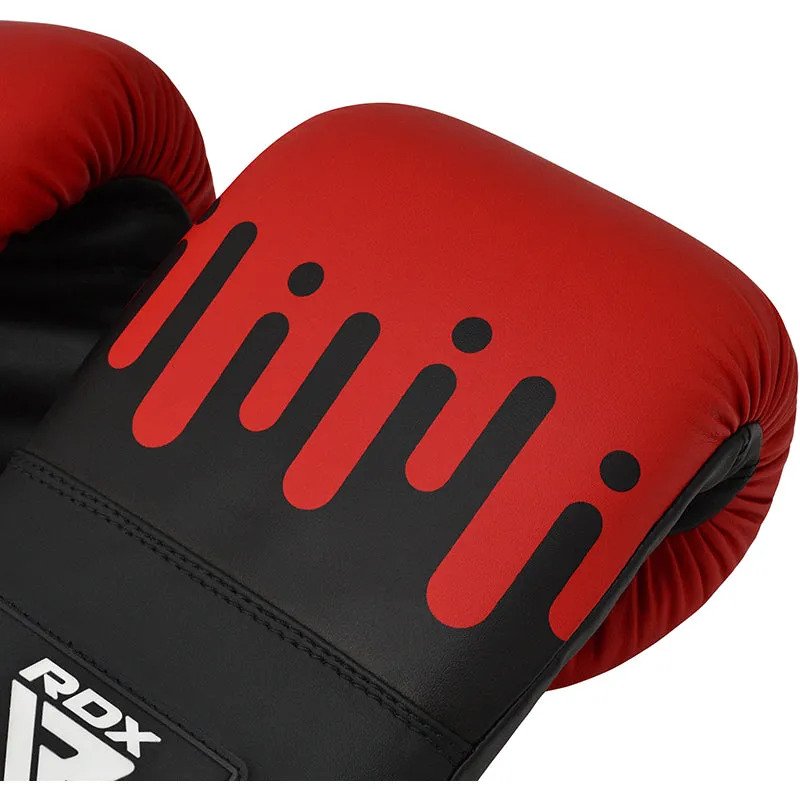 RDX F9R 4ft / 5ft 2-in-1 Black / Red Punch Bag for Boxing & MMA Training Set