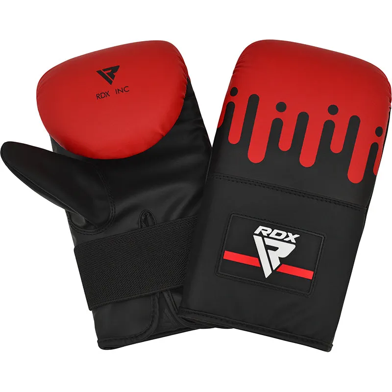 RDX F9R 4ft / 5ft 2-in-1 Black / Red Punch Bag for Boxing & MMA Training Set