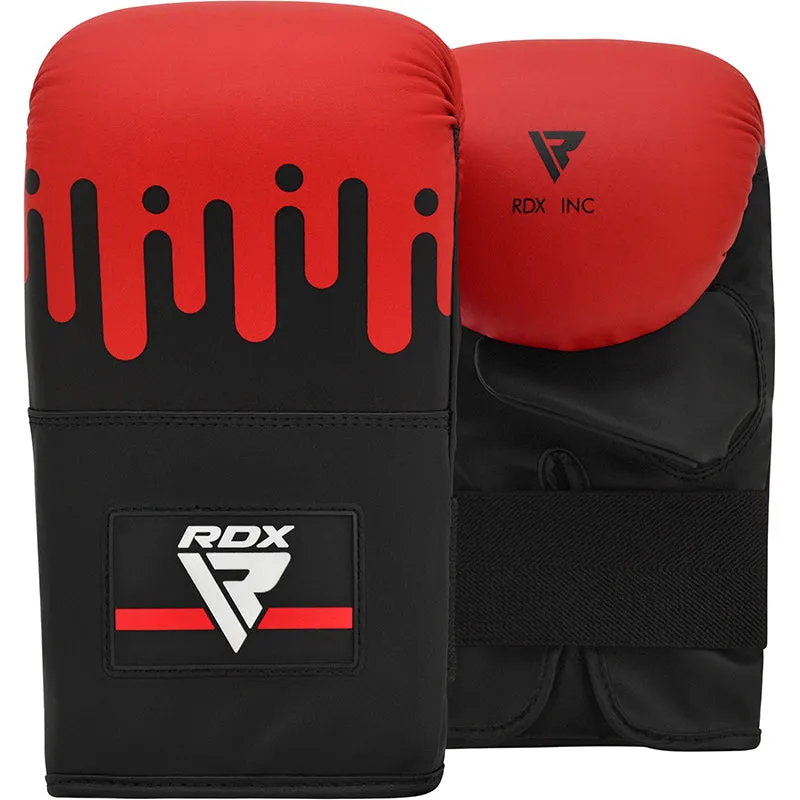 RDX F9R 4ft / 5ft 2-in-1 Black / Red Punch Bag for Boxing & MMA Training Set