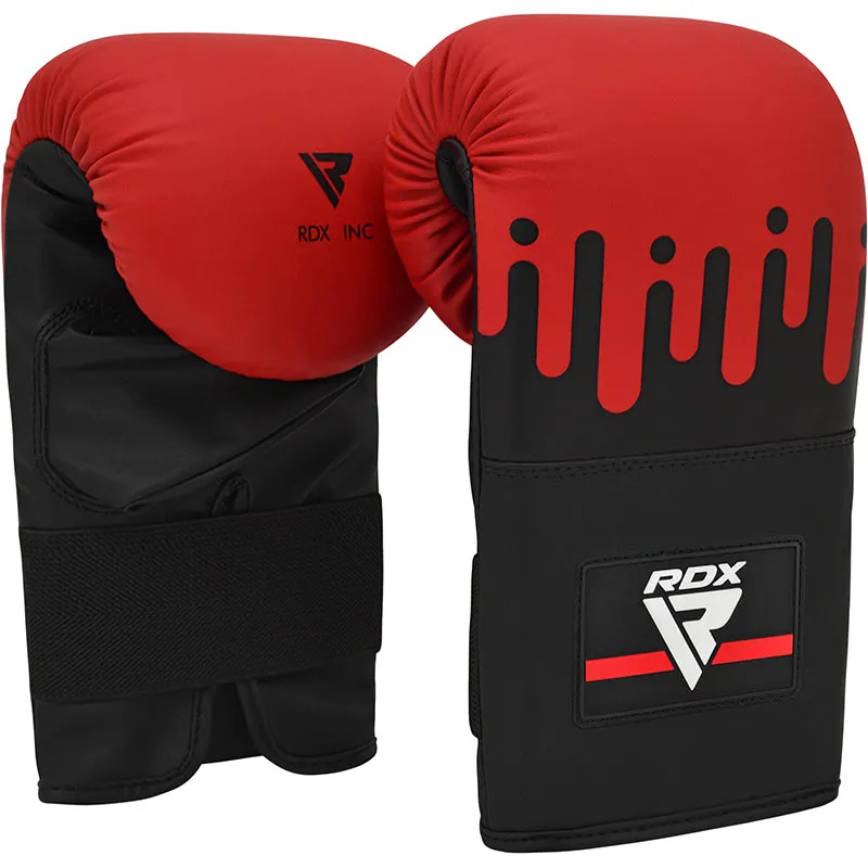 RDX F9R 4ft / 5ft 2-in-1 Black / Red Punch Bag for Boxing & MMA Training Set