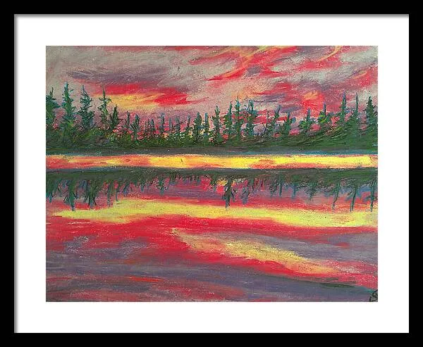 Resting in Mauve - Framed Print