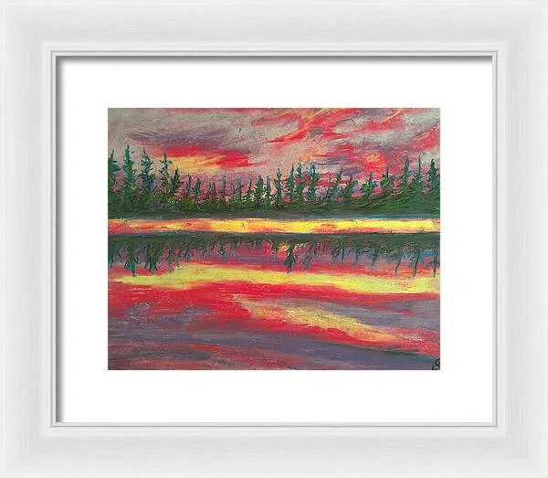 Resting in Mauve - Framed Print