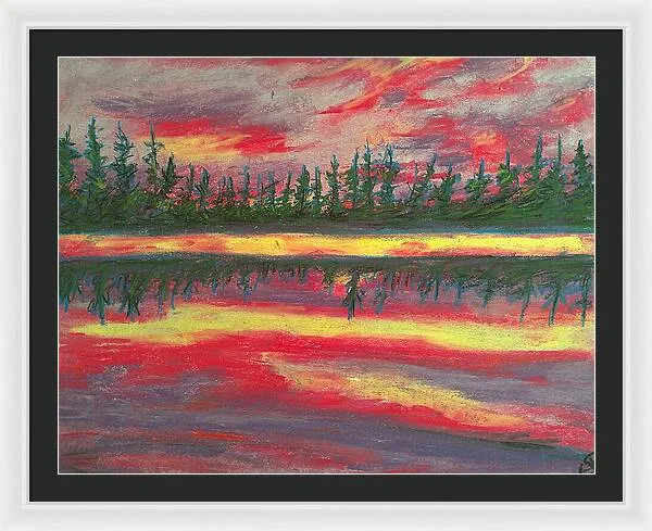 Resting in Mauve - Framed Print