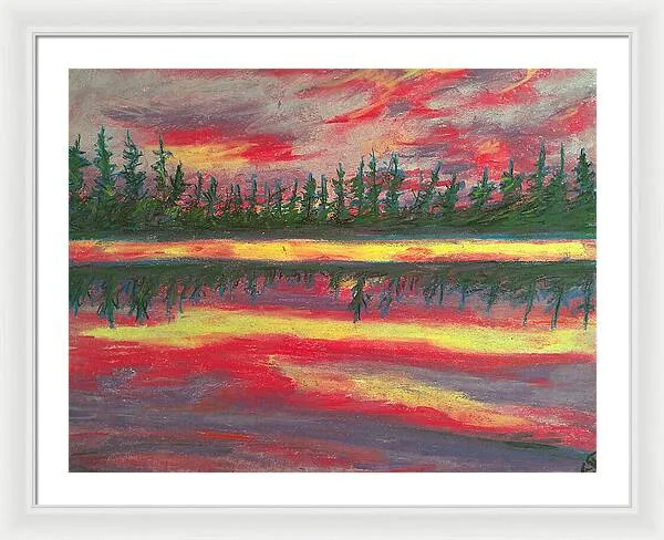 Resting in Mauve - Framed Print