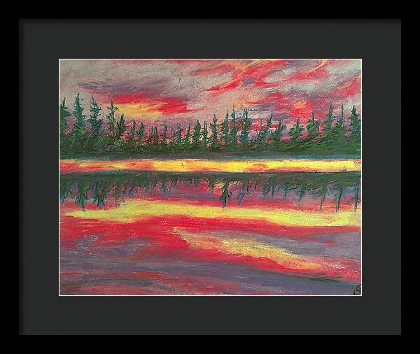 Resting in Mauve - Framed Print