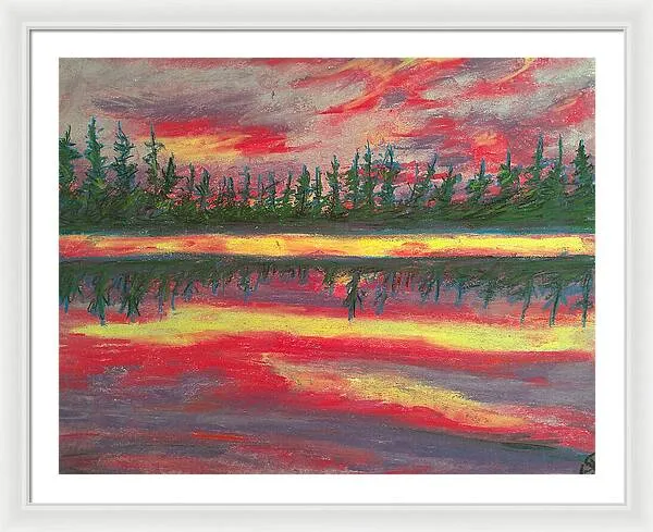 Resting in Mauve - Framed Print