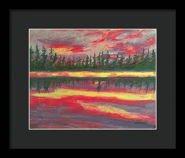 Resting in Mauve - Framed Print