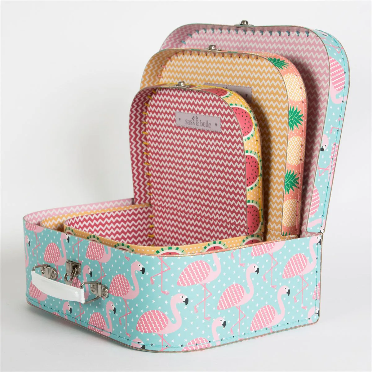 RJB Stone Tropical Summer Suitcase