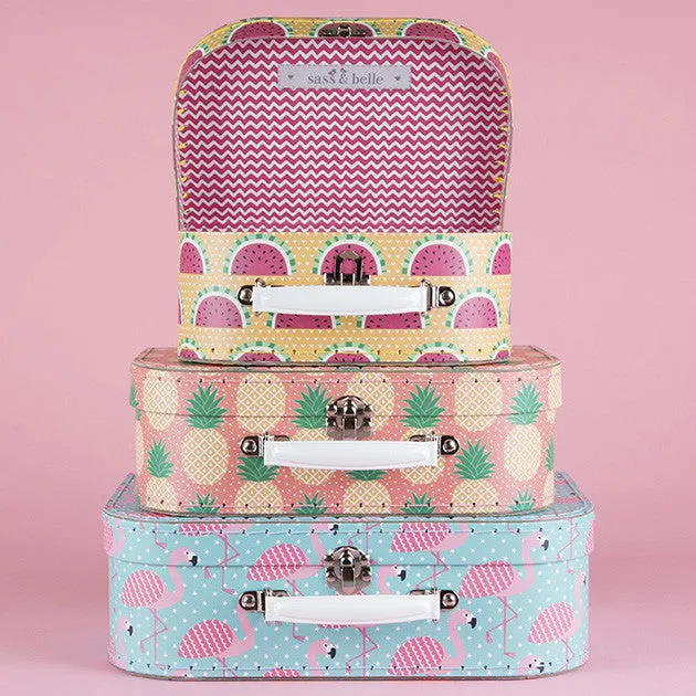 RJB Stone Tropical Summer Suitcase
