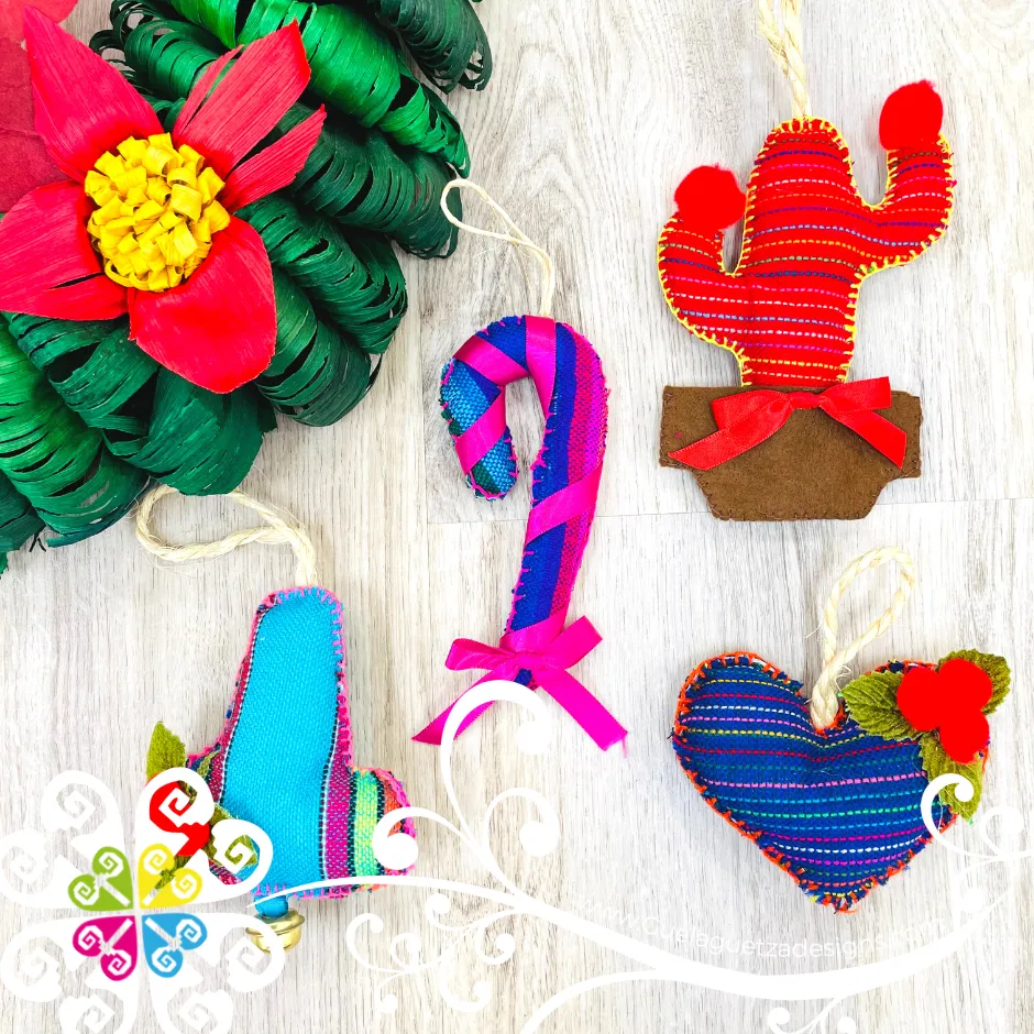 Set of 12 Cambray Fiesta - Mexican Ornaments