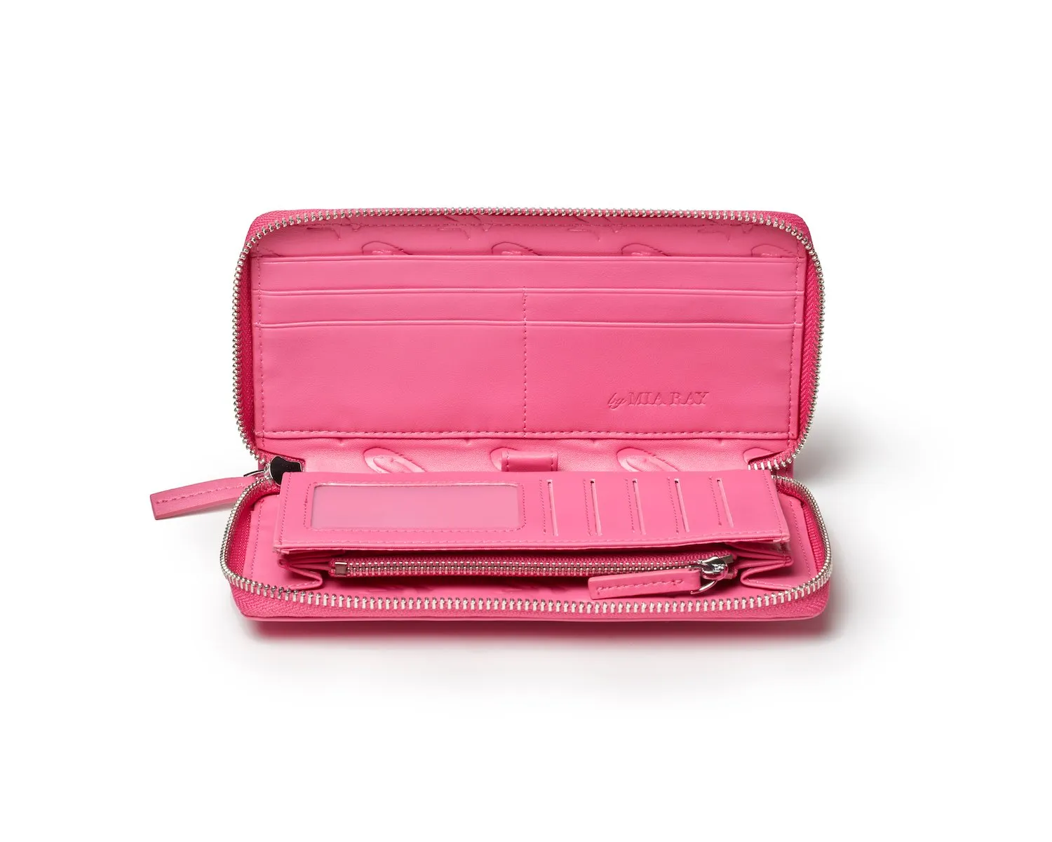 STANDARD MONOGRAM WALLET - HOT PINK