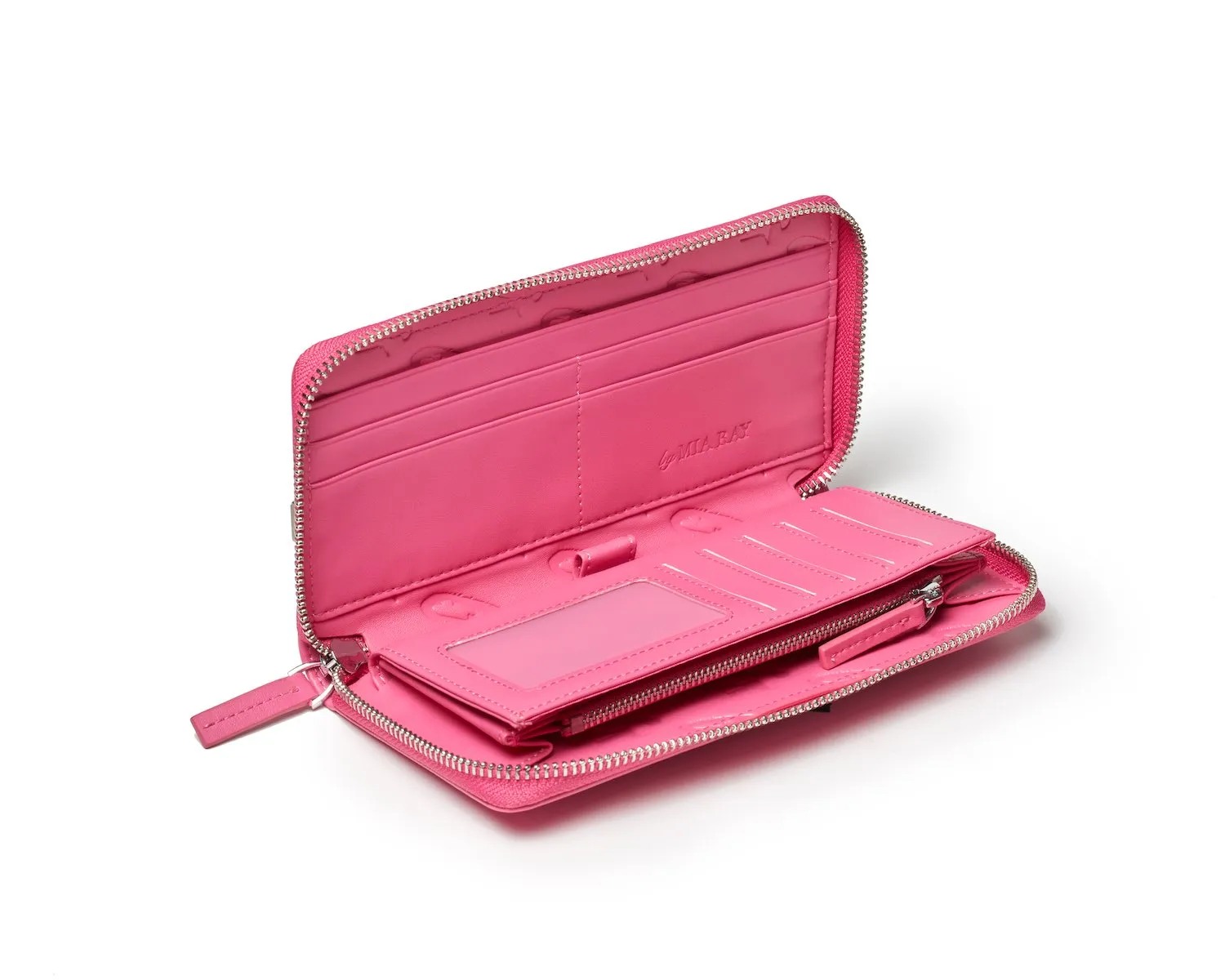 STANDARD MONOGRAM WALLET - HOT PINK