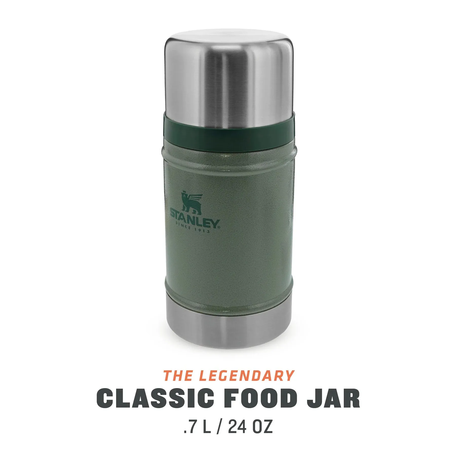 Stanley Classic Legendary Food Jar | 0.70L Hammertone Green