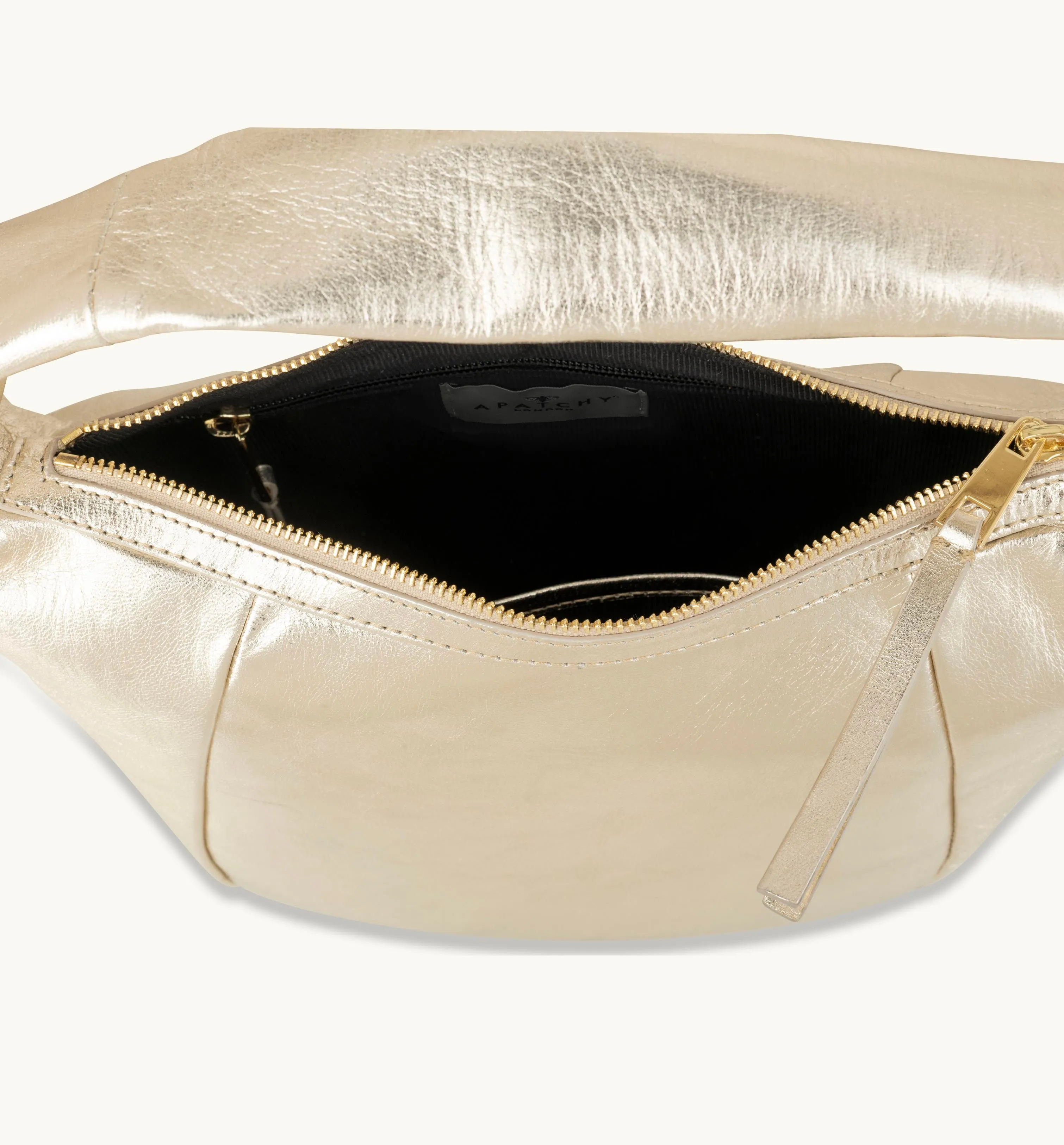 The Jasmine Gold Leather Bag
