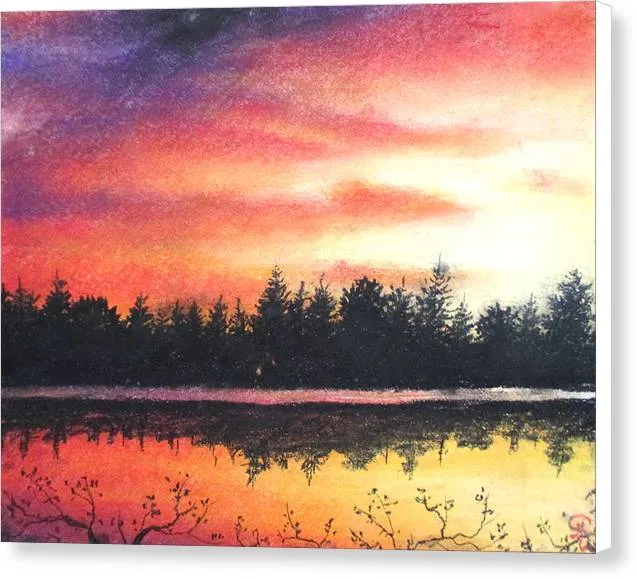 Tilted Night Sky - Canvas Print