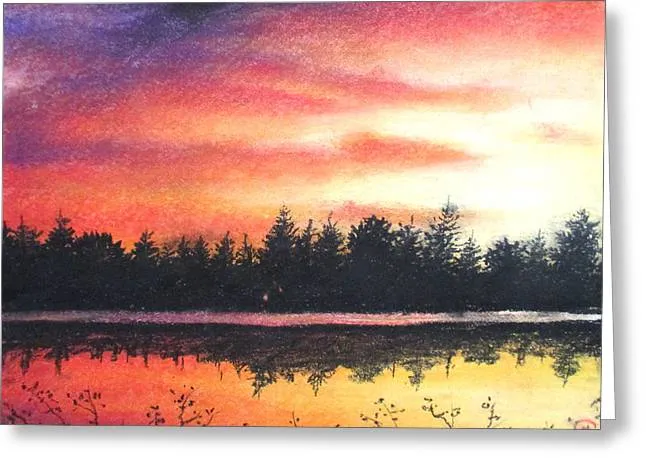 Tilted Night Sky - Greeting Card