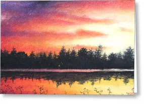 Tilted Night Sky - Greeting Card