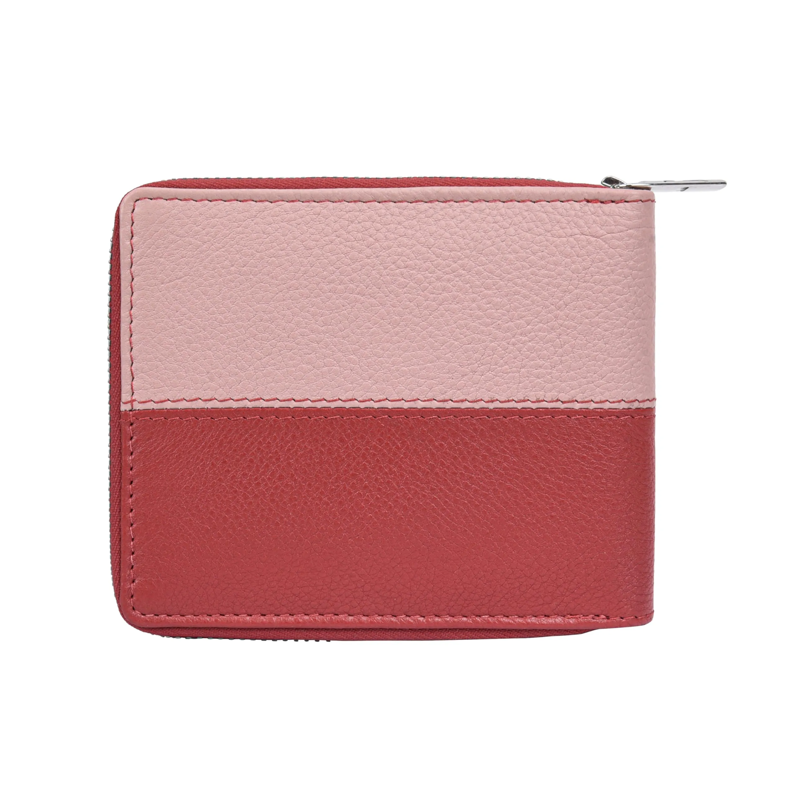 URBAN FOREST Ella Red/Pink Leather Wallet for Women