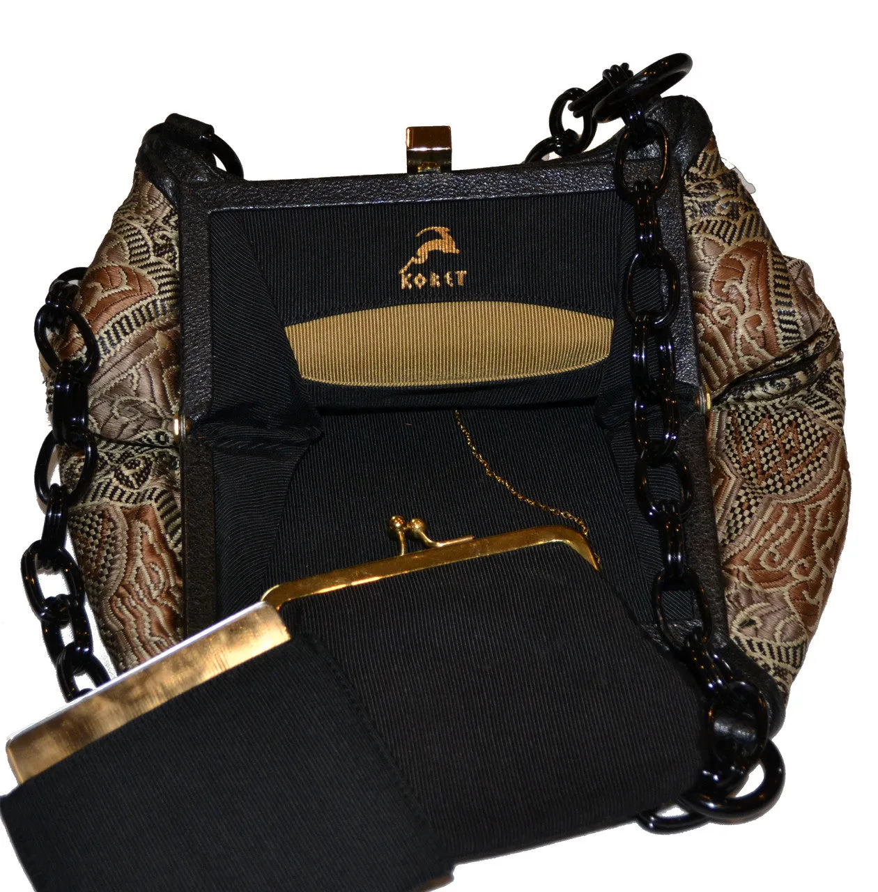 Vintage 1960's Koret handbag in beautiful fabric