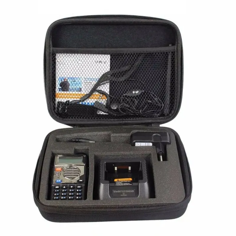Walkie Talkie Case Carring Handbag Storage For BAOFENG UV-5R/5RE Plus Two Way Radio Launch Hunting Black Bag