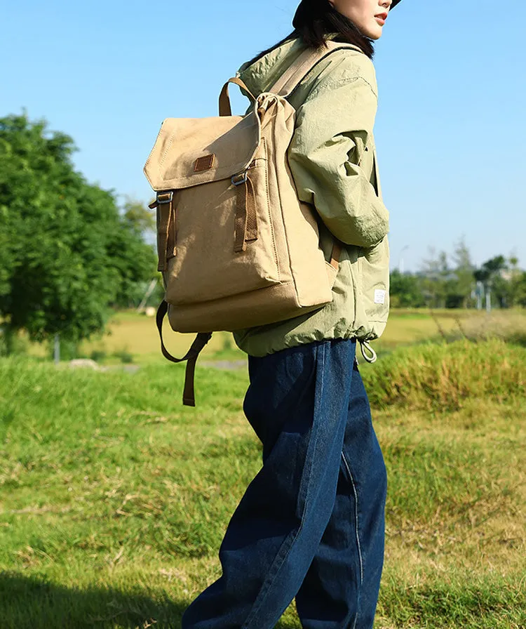 Womens Laptop Backpack Canvas Hiking Backpack For Women