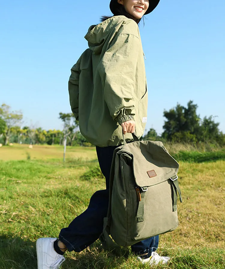 Womens Laptop Backpack Canvas Hiking Backpack For Women