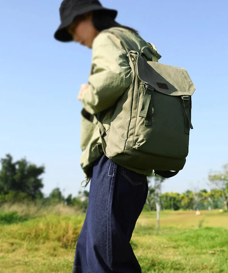 Womens Laptop Backpack Canvas Hiking Backpack For Women
